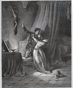 Don Fernand declara sua paixão a Dorothee - de “Don Quixote de la Mancha” de Miguel Cervantes de Gustave Dore