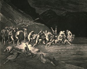 Da mesma maneira, o pão do mal de Adams, c1890. de Gustave Dore