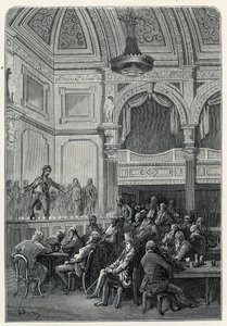Salas de canções e ceias de Evans de Gustave Dore