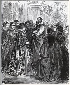 Noite organizada por Don Antonio - de “Don Quixote de la Mancha” de Miguel Cervantes de Gustave Dore