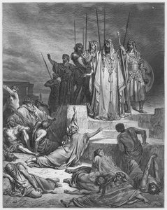 Gustave Dore Bible: A fome na Samaria de Gustave Dore