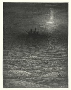 Ilustração de Gustave Dore para a obra de Coleridge Rime of the Ancient Mariner (gravura) de Gustave Dore