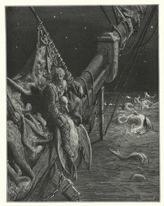 Ilustração de Gustave Dore para a obra de Coleridge Rime of the Ancient Mariner (gravura) de Gustave Dore