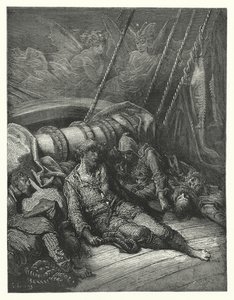 Ilustração de Gustave Dore para a obra de Coleridge Rime of the Ancient Mariner (gravura) de Gustave Dore
