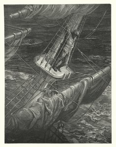 Ilustração de Gustave Dore para a obra de Coleridge Rime of the Ancient Mariner (gravura) de Gustave Dore