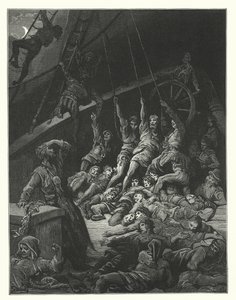 Ilustração de Gustave Dore para a obra de Coleridge Rime of the Ancient Mariner (gravura) de Gustave Dore