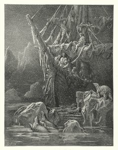 Ilustração de Gustave Dore para a obra de Coleridge Rime of the Ancient Mariner (gravura) de Gustave Dore