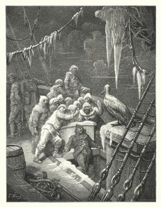 Ilustração de Gustave Dore para a obra de Coleridge Rime of the Ancient Mariner (gravura) de Gustave Dore