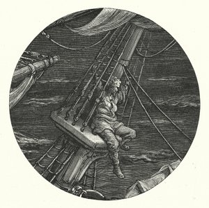 Ilustração de Gustave Dore para a obra de Coleridge Rime of the Ancient Mariner (gravura) de Gustave Dore
