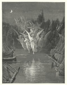 Ilustração de Gustave Dore para a obra de Coleridge Rime of the Ancient Mariner (gravura) de Gustave Dore