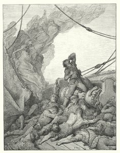Ilustração de Gustave Dore para a obra de Coleridge Rime of the Ancient Mariner (gravura) de Gustave Dore