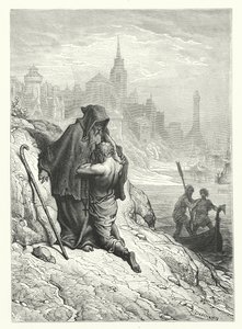 Ilustração de Gustave Dore para a obra de Coleridge Rime of the Ancient Mariner (gravura) de Gustave Dore