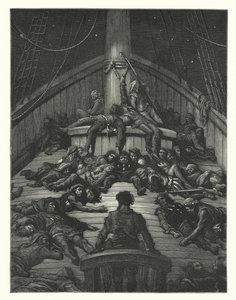 Ilustração de Gustave Dore para a obra de Coleridge Rime of the Ancient Mariner (gravura) de Gustave Dore