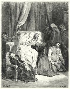 Gustave Dores Don Quixote: Morte de Dom Quixote (gravura) de Gustave Dore