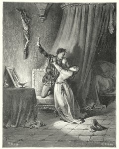 Gustave Dores Dom Quixote: "Sou teu neste momento, bela Dorothea: vês, dou-te aqui a minha mão para seres tua" (gravura) de Gustave Dore