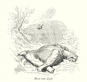 Hans enviado para o alto (gravura) de Gustave Dore