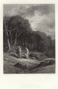 Ilustração para Vivien por Alfred Tennyson de Gustave Dore