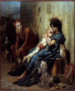 Les Saltimbanks Painting de Gustave Dore (1832-1883) de Gustave Dore