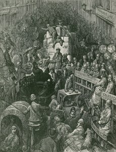 Cena de rua de Londres de Gustave Dore