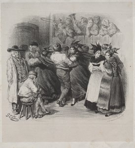 Obras Musicais de Ernest Doré: Lembrança da Alsácia, Dança Alsaciana - Página de rosto de Gustave Dore