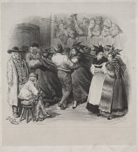 Obras Musicais de Ernest Doré: Lembrança da Alsácia, Dança Alsaciana - Página de título. de Gustave Dore