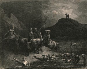 Um gritou de longe: diga a que dor você condenará, c1890. de Gustave Dore