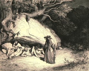 Apenas até agora aflitos, que vivemos desejando sem esperança, c1890. de Gustave Dore