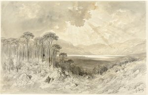Paisagem escocesa, 1873 de Gustave Dore