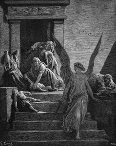 Sete Pragas do Egito, 1866 de Gustave Dore