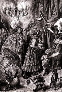 Sindbad, o marinheiro (Sinbad) - conto das mil e uma (1001) noites - ilustração de Gustave Dore (pormenor) - edição Maxwell 1865 - Sexta viagem: Para a corte do rei de Serendib de Gustave Dore