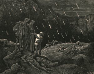 Senhor! Brunetto! E você está aqui, c1890. de Gustave Dore