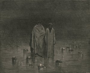Tome cuidado, suas solas dos pés não pisam na cabeça de seus pobres irmãos, c1890. de Gustave Dore