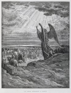 O anjo que aparece a Josué Em de Gustave Dore