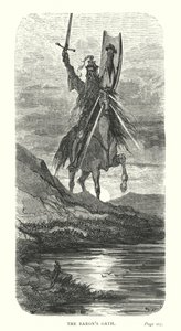 O Juramento do Barão (gravura) de Gustave Dore