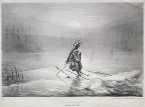 O gelo que quebra, lembrança da Noruega. de Gustave Dore