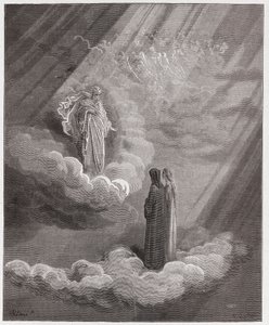 A Divina Comédia (La Divina Commedia, La Divina Comédia), Paradiso, Canto 16: A alma de Cacciaguida fala de Florença - por Dante Alighieri (1265-1321) - Ilustração de Gustave Dore (1832-1883) de Gustave Dore