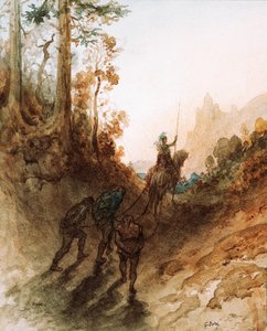 Os Gigantes são Capturados, c. 1869-83 (aquarela) de Gustave Dore