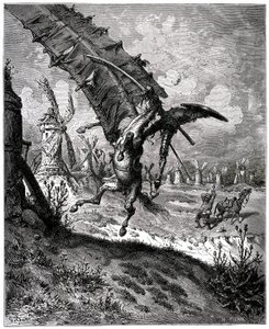 O engenhoso fidalgo Dom Quixote do canal de Miguel de Cervantes de Gustave Dore