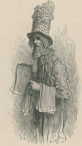 O vendedor de jornal de Gustave Dore