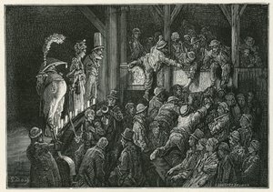 O Penny Gaff em Whitechapel de Gustave Dore