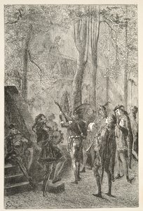 As alegrias do casamento de Sir Gareth, de histórias dos dias do rei Arthur por Charles Henry Hanson, pub.1898 de Gustave Dore