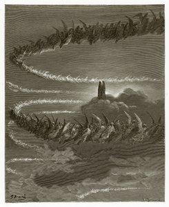 Os espíritos em Júpiter de Gustave Dore