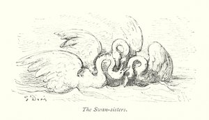 As Irmãs Cisne (gravura) de Gustave Dore