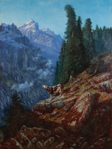 A vaca perdida 1852 (Óleo sobre tela) de Gustave Dore
