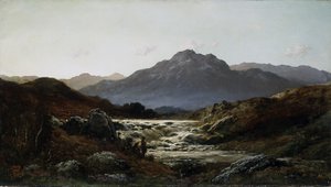 Torrent In The Highlands (óleo sobre tela) de Gustave Dore