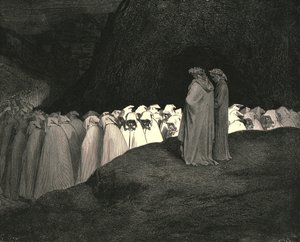 Toscano ... desdém por não nos instruir quem és, c1890. de Gustave Dore