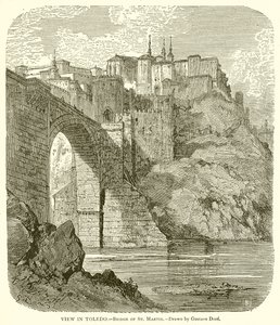 Vista em Toledo .-- Ponte de St. Martin de Gustave Dore