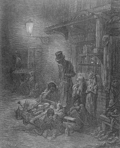 Wentworth Street, Whitechapel, de &39;London: A peregrinação&39; de William Blanchard Jerrold (1826-84), gravada por Heliodore Joseph Pisan (1822-90) publicou 1872 de Gustave Dore