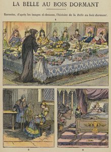 Bela Adormecida (cor litho) de Gustave Fraipont