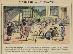 La recreation (cor litho) de Gustave Fraipont